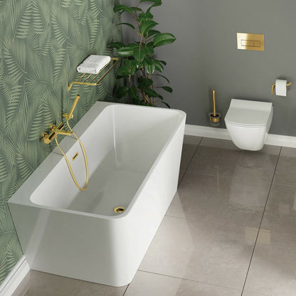 WC четка Deante Silia златна