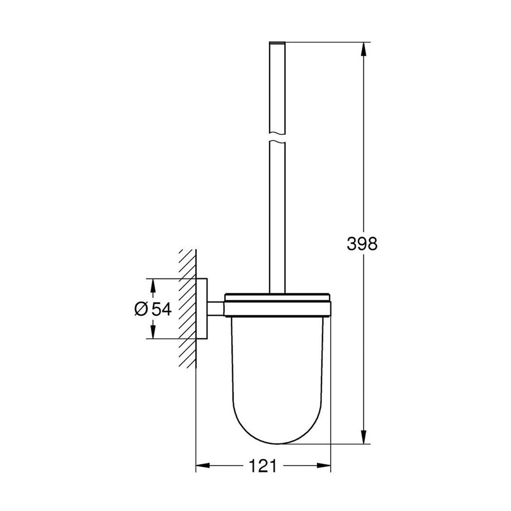 WC четка Grohe Essentials златист гланц Cool Sunrise