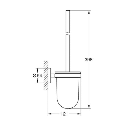 WC четка Grohe Essentials златист гланц Cool Sunrise