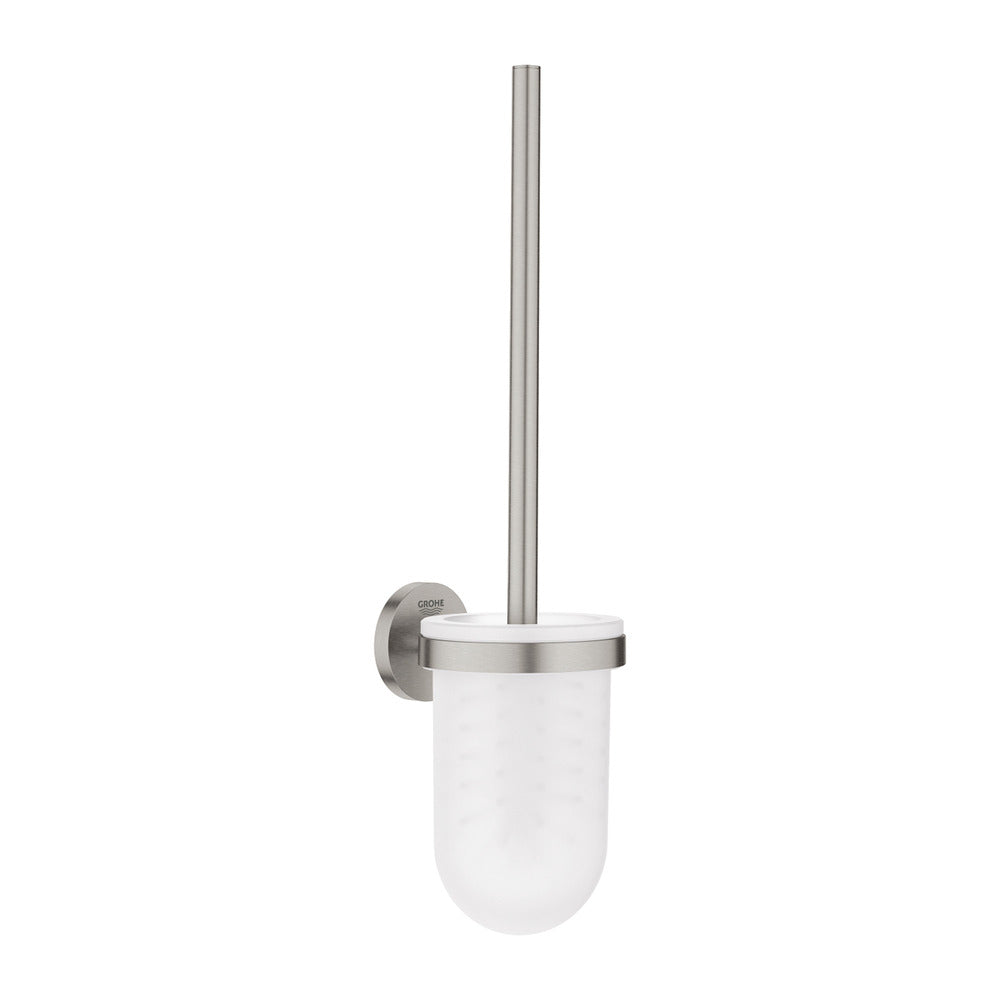 Персонална тоалетна четка Grohe Essentials, хром, Supersteel