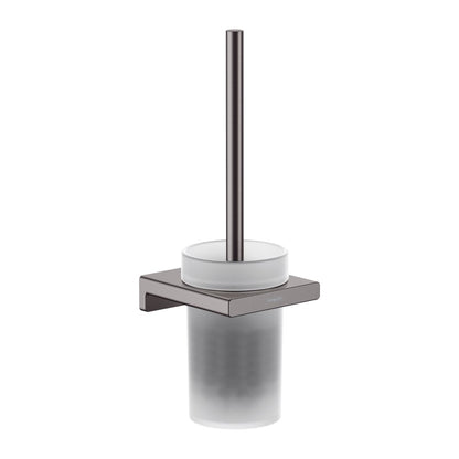 Hansgrohe AddStoris WC Brush in Black - Brushed Chrome