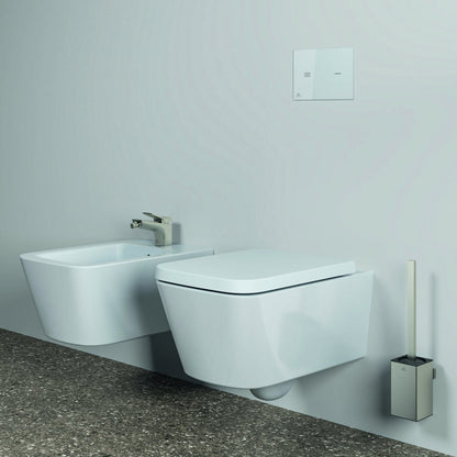 Перка WC Ideal Standard Atelier Conca квадратен дизайн сребристо Silver Storm