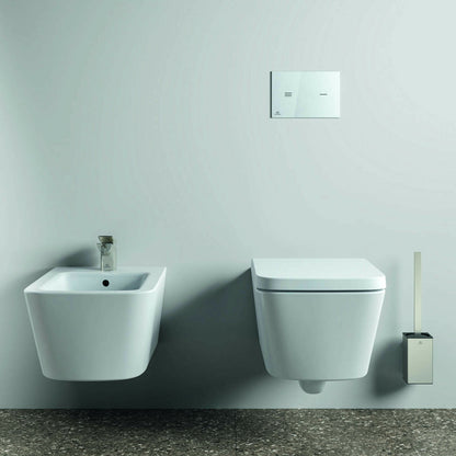 Перка WC Ideal Standard Atelier Conca квадратен дизайн сребристо Silver Storm