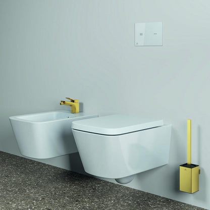 WC четка Ideal Standard Atelier Conca квадратен дизайн, златно обработен