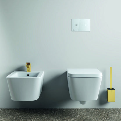 WC четка Ideal Standard Atelier Conca квадратен дизайн, златно обработен