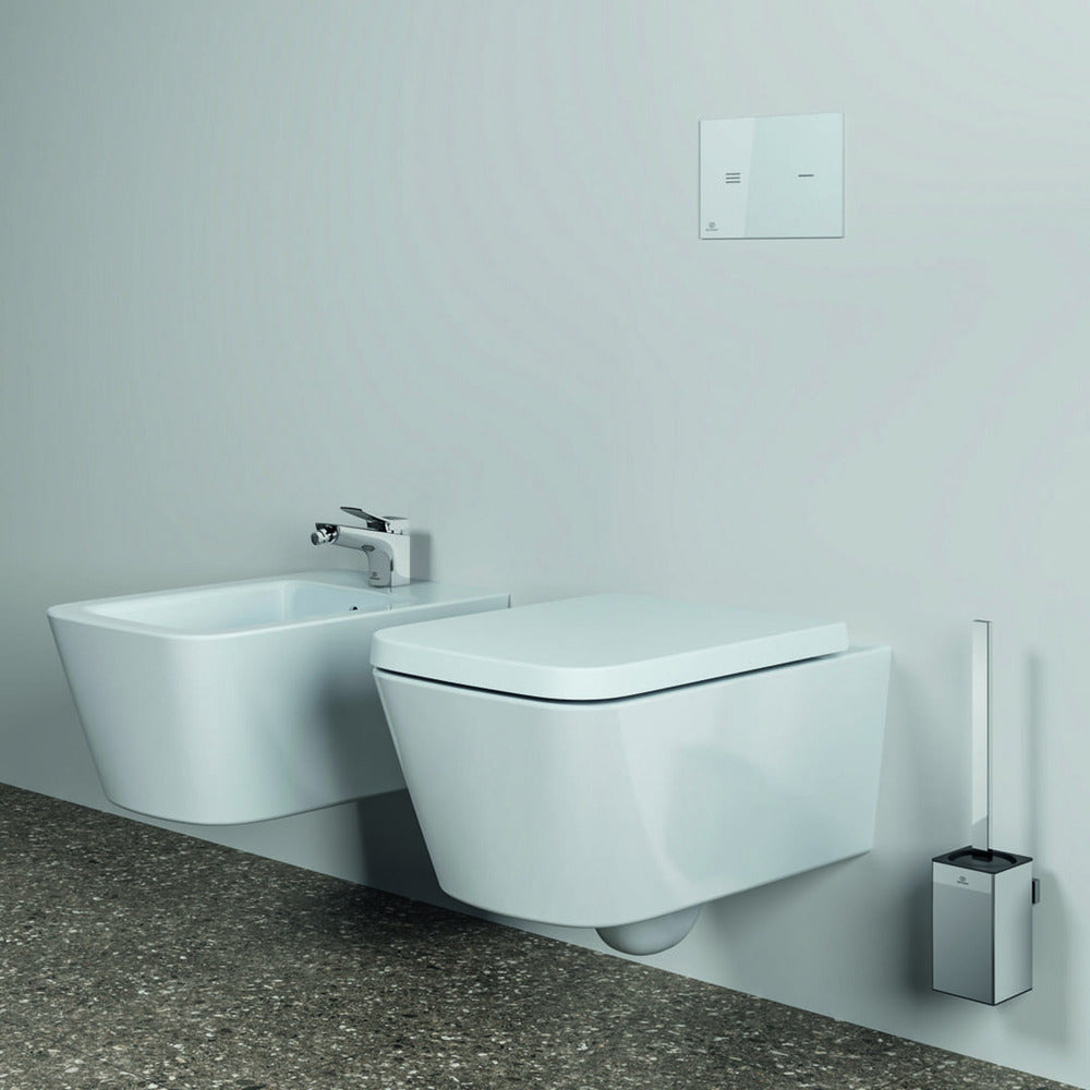 Перфоративна четка за WC Ideal Standard Atelier Conca, квадратен дизайн, хром, лъскав