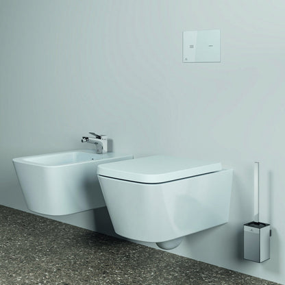 Перфоративна четка за WC Ideal Standard Atelier Conca, квадратен дизайн, хром, лъскав