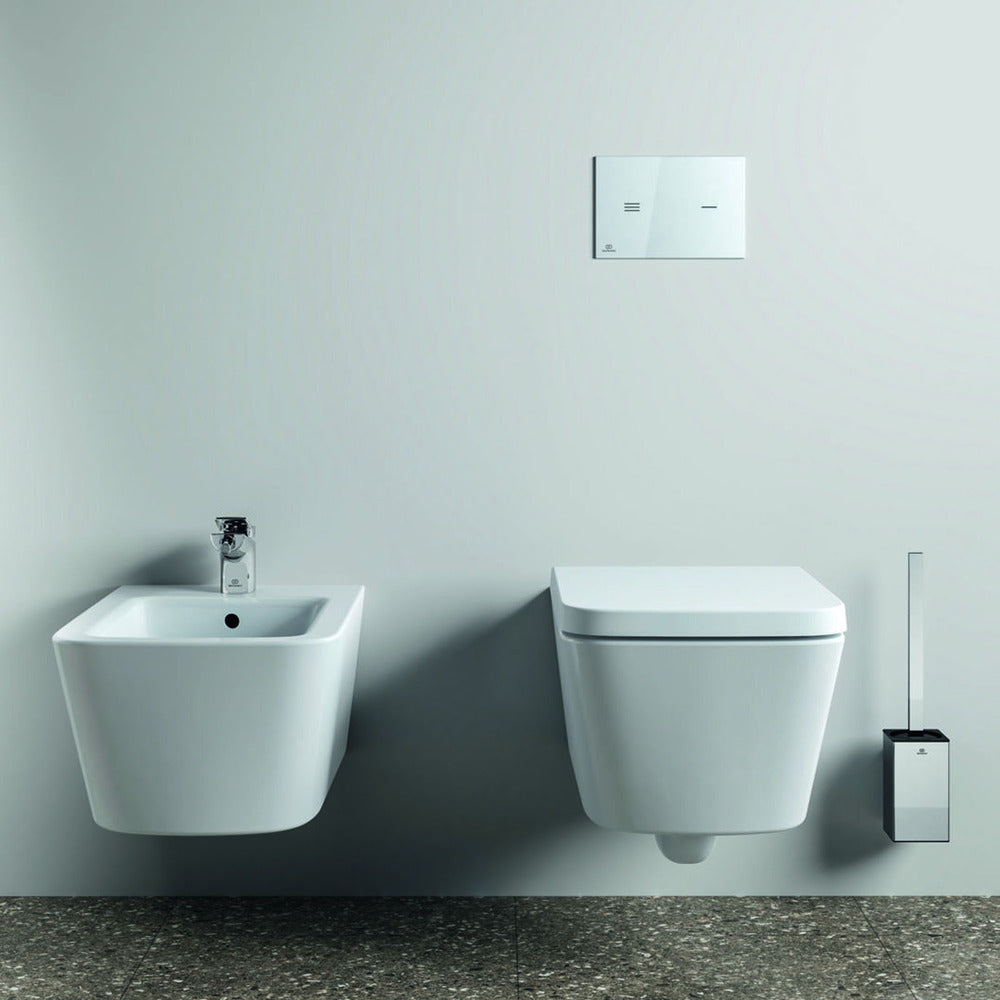 Перфоративна четка за WC Ideal Standard Atelier Conca, квадратен дизайн, хром, лъскав