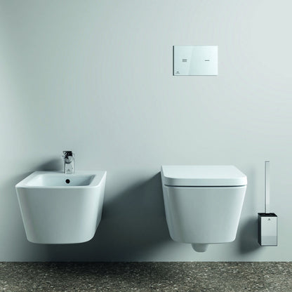 Перфоративна четка за WC Ideal Standard Atelier Conca, квадратен дизайн, хром, лъскав