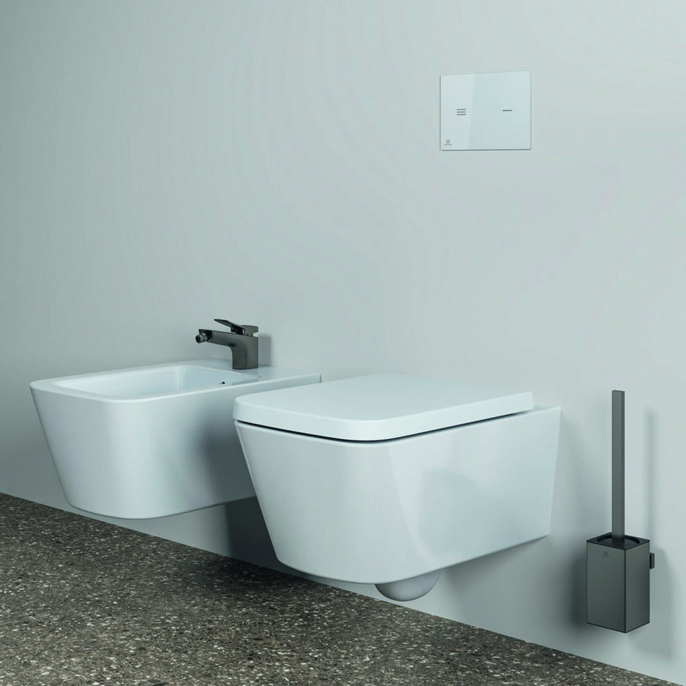 Перфектна квадратна тоалетна четка Ideal Standard Atelier Conca в цвят Магнитно сиво