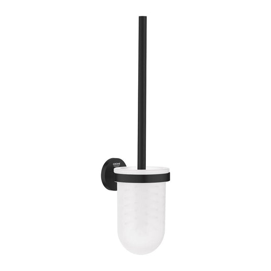 Matte black toilet brush Grohe Essentials