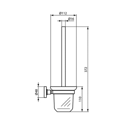 Четка за WC черен мат Ideal Standard IOM