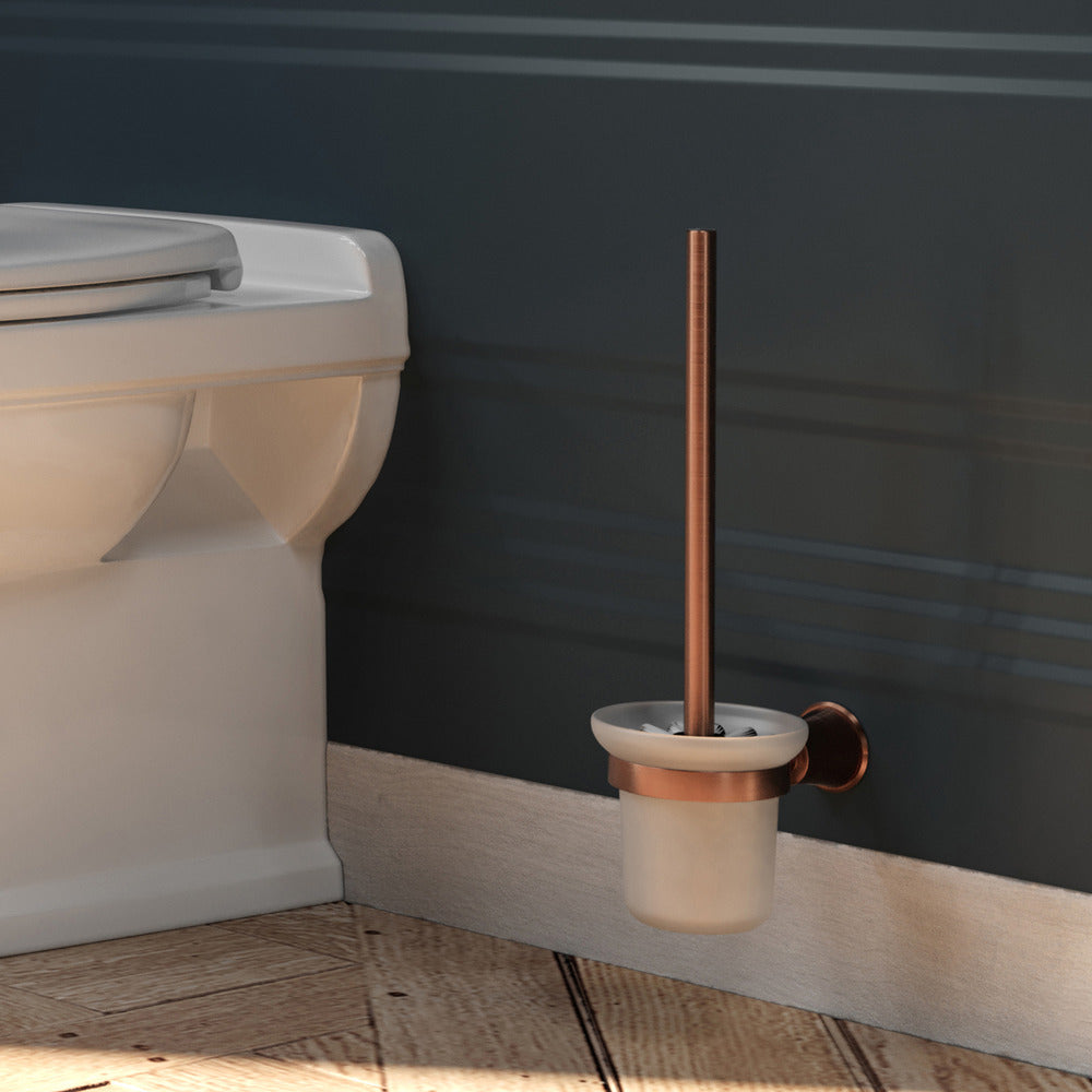 Перфектна WC четка Omnires Art Line, антик мед.