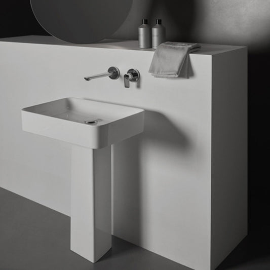 Pedestal for Rectangular Washbasin Ideal Standard Atelier Conca Matte White