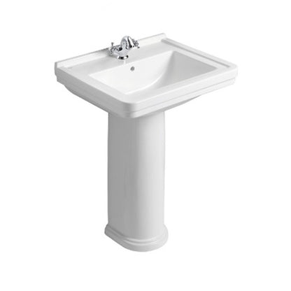 Gala Noble White Washbasin Pedestal