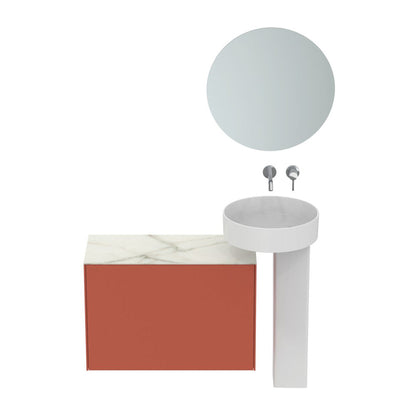 Pedestal for Round Washbasin Ideal Standard Atelier Conca Glossy White
