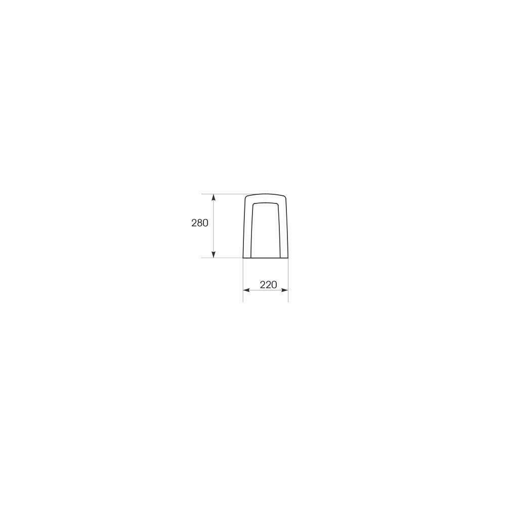 Cersanit Carina White Semi-Pedestal for Washbasin