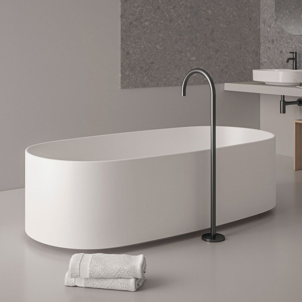 Freestanding bathtub faucet Ideal Standard Atelier Joy Magnetic Grey with built-in body