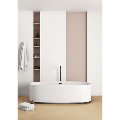 Freestanding bathtub faucet Ideal Standard Atelier Joy Magnetic Grey with built-in body