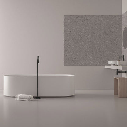 Freestanding bathtub faucet Ideal Standard Atelier Joy Magnetic Grey with built-in body
