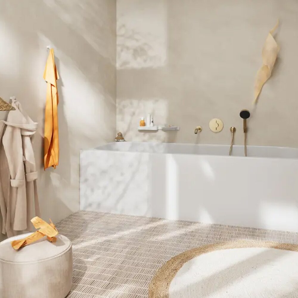 Смесител за вана Hansgrohe Tecturis S 20 cm бронзово покритие