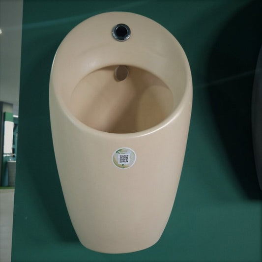 Писоар с вградена захранваща система Inter Ceramic и електронно управление в матово бежово