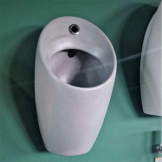 Писоар с вградено захранване Inter Ceramic и електронно управление в сив мат
