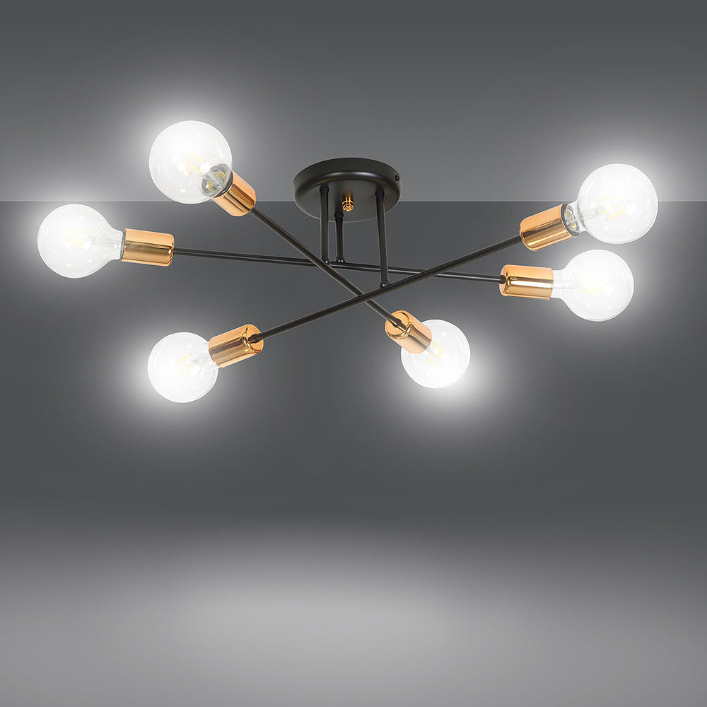 Emibig Veken 6B Ceiling Light Silver