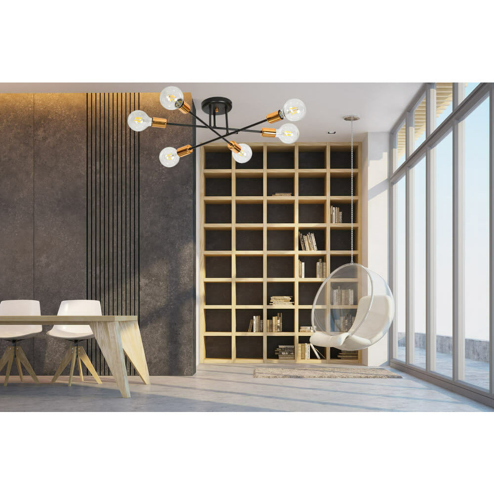 Emibig Veken 6B Ceiling Light Silver