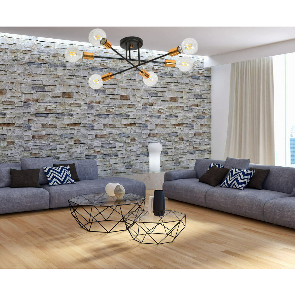 Emibig Veken 6B Ceiling Light Silver