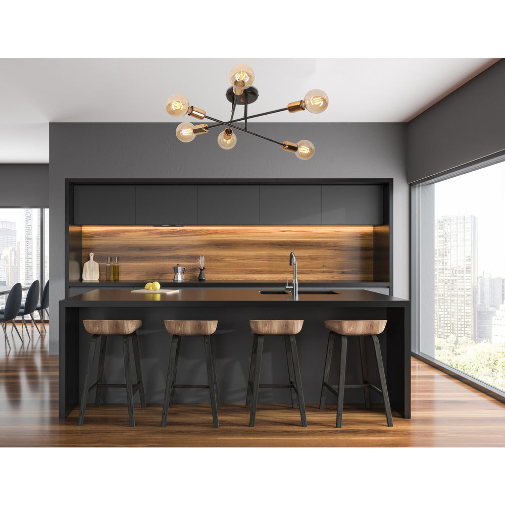 Emibig Veken 6B Ceiling Light Silver