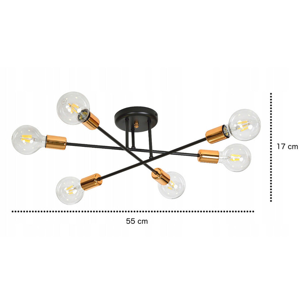 Emibig Veken 6B Ceiling Light Silver