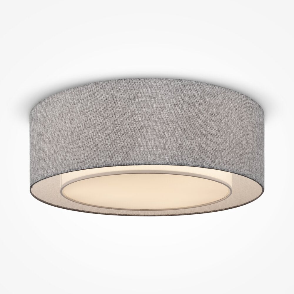 Maytoni Bergamo Ceiling Light Chrome/Grey 3 Bulbs