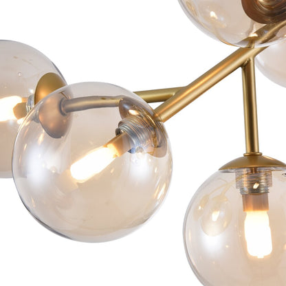 Maytoni Dallas Ceiling Light Gold/Yellow 12 Bulbs