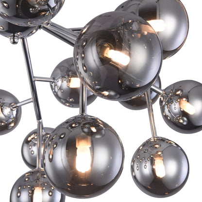 Maytoni Dallas Ceiling Light Chrome/Grey 20 Bulbs