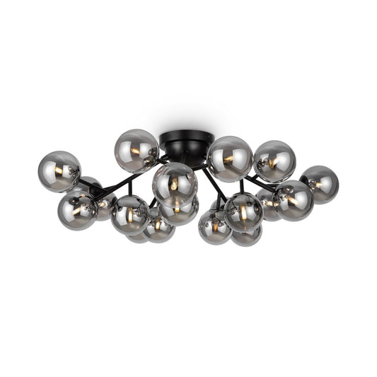 Maytoni Dallas Black/Grey 20 Bulbs Ceiling Light