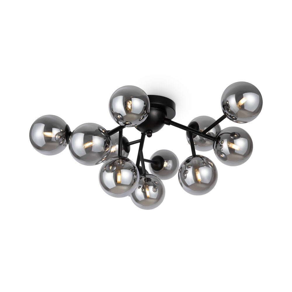 Maytoni Dallas Black/Black 12 Bulbs Ceiling Light