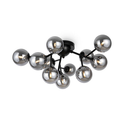 Maytoni Dallas Black/Black 12 Bulbs Ceiling Light