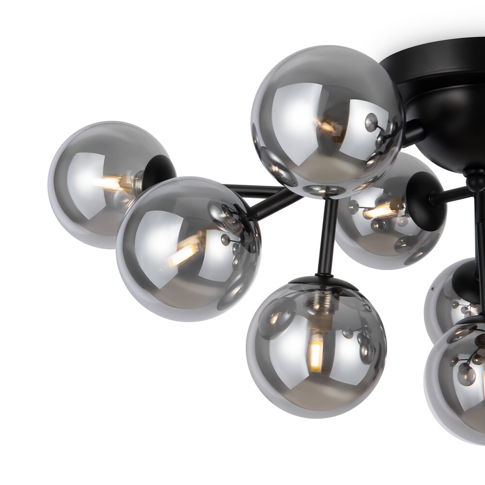 Maytoni Dallas Black/Black 12 Bulbs Ceiling Light