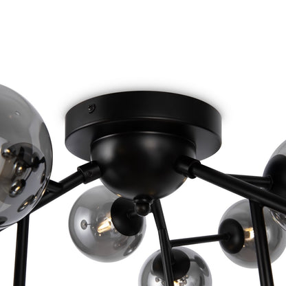 Maytoni Dallas Black/Black 12 Bulbs Ceiling Light