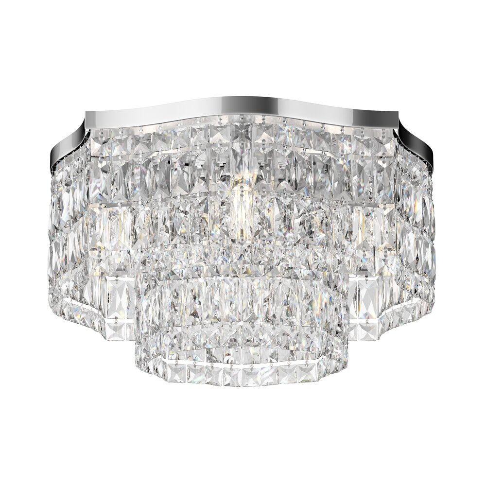 Maytoni Dune Chrome/Transparent Ceiling Light 6 Bulbs