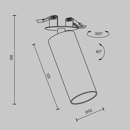 Плафонера Maytoni FOCUS LED бяла C053CLL12W3KWW