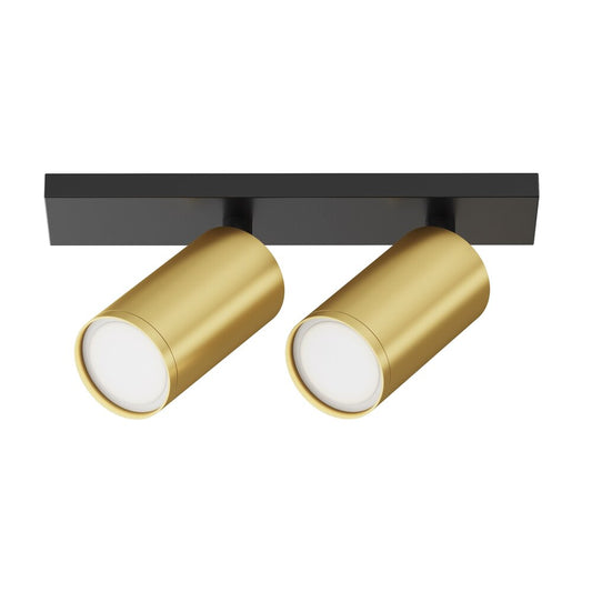 Maytoni FOCUS S Black/Gold 2 Bulbs Ceiling Lamp