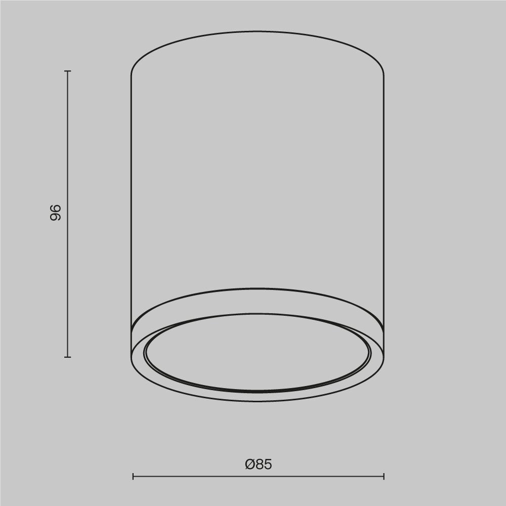 Плафонера Maytoni Hoop бял 1 крушка 10.5 x 9 см
