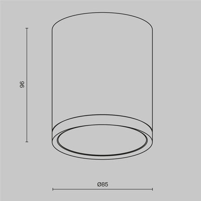 Maytoni Hoop Black Ceiling Light 1 Bulb C086CMGX53MRDB
