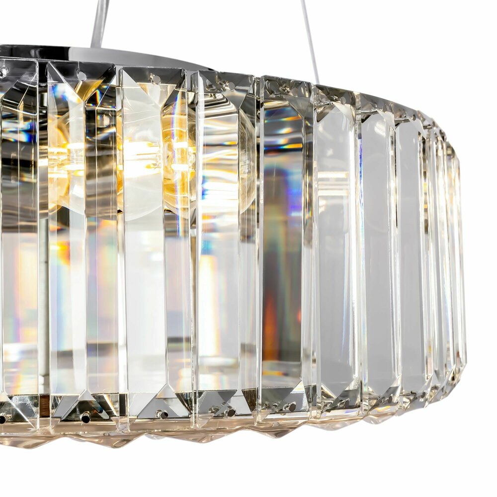 Maytoni Recinto Chrome/Transparent 6 Bulbs Ceiling Light