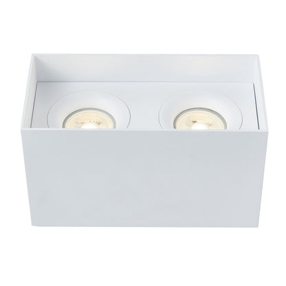 Maytoni Slim White Ceiling Light 2 Bulbs 13 x 20.5 cm