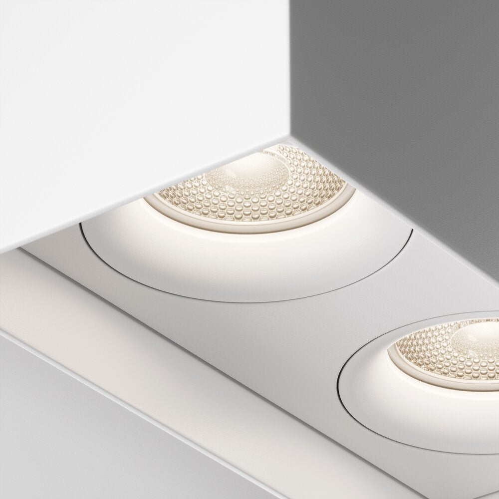 Maytoni Slim White Ceiling Light 2 Bulbs 13 x 20.5 cm