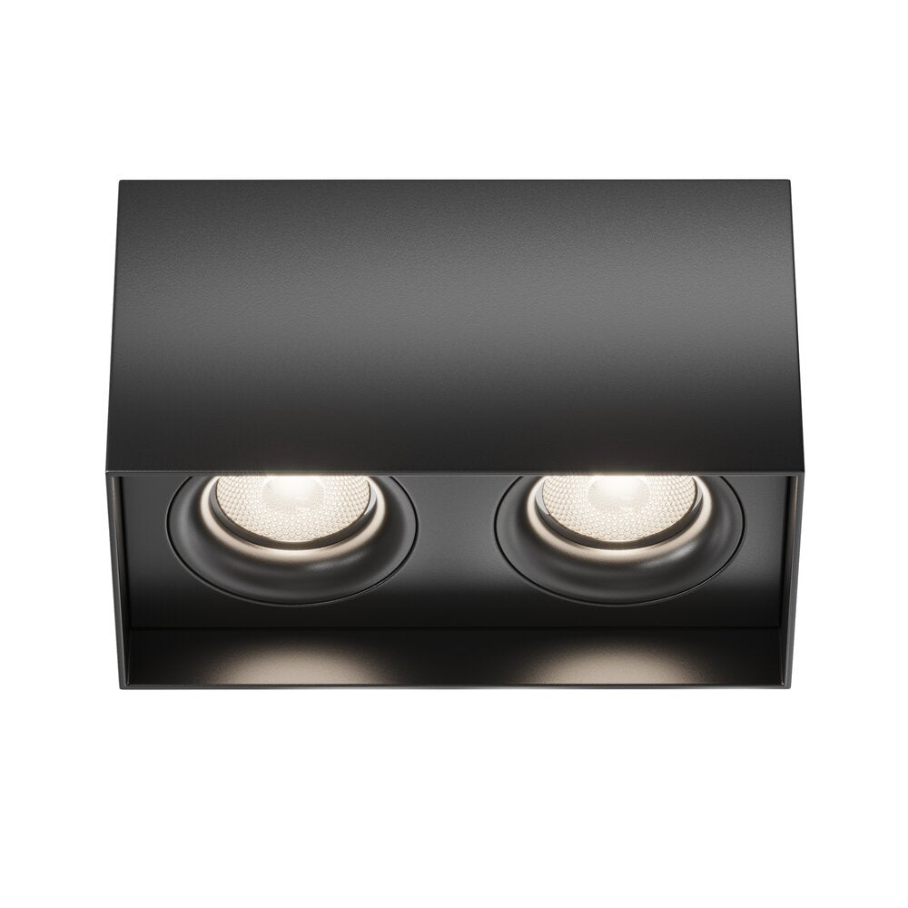 Maytoni Slim Black Ceiling Light 2 Bulbs 13 x 20.5 cm