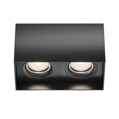 Maytoni Slim Black Ceiling Light 2 Bulbs 13 x 20.5 cm